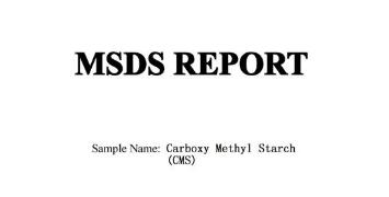 MSDS